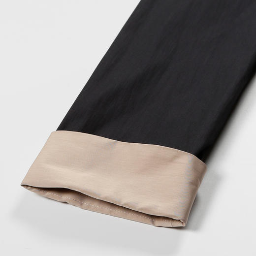 METTE2020早春新款女士中长款连帽风衣收腰抽绳时尚大口袋薄外套 商品图5