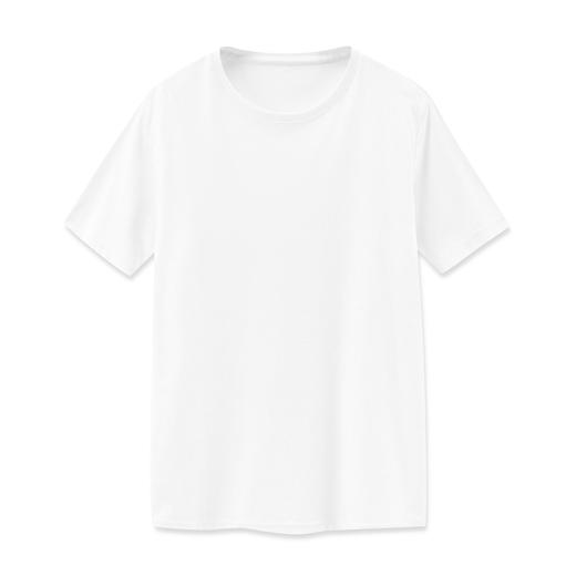 夏季圆领纯色短袖长绒棉半袖T恤休闲修身体恤7291 商品图3