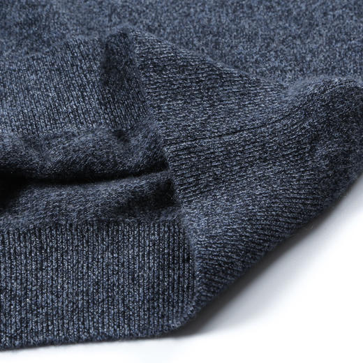 羊绒世家2020秋冬新款男士圆领100%羊绒衫内搭保暖双色花纱薄毛衣 商品图10