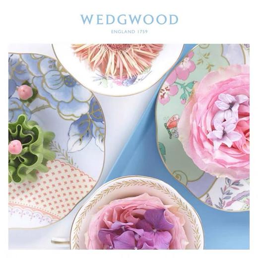 WEDGWOOD玮致活花间舞蝶20cm盘子四件组骨瓷餐盘餐具欧式礼盒套装5C107800053 商品图2