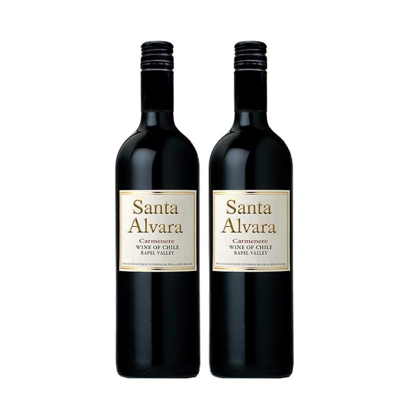 【双支特惠装】智利桑塔奥拉卡门乐干红葡萄酒 Santa Alvara Carménère 750ml*2