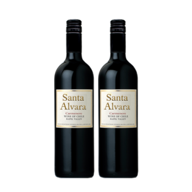 【双支特惠装】智利桑塔奥拉卡门乐干红葡萄酒 Santa Alvara Carménère 750ml*2