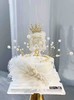 别低头，皇冠👑会掉。小珍珠皇冠女王蛋糕 商品缩略图0