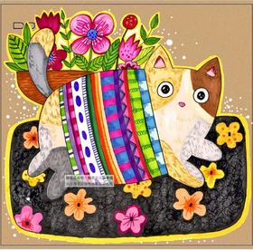 《穿花衣的小猫咪》【自动发货：下单后，点击手机短信中收到的链接，即可获取文件下载的链接；如有任何问题，可添加客服微信hm33268获得帮助】