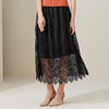 METTE2020春夏新品女士中长款蕾丝网纱半身裙修身显瘦飘逸百褶裙 商品缩略图1