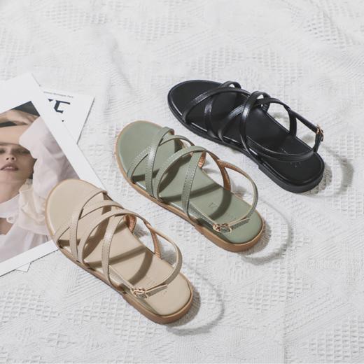 【服饰鞋包】*夏季学生百搭平底配裙子穿的罗马鞋 商品图2