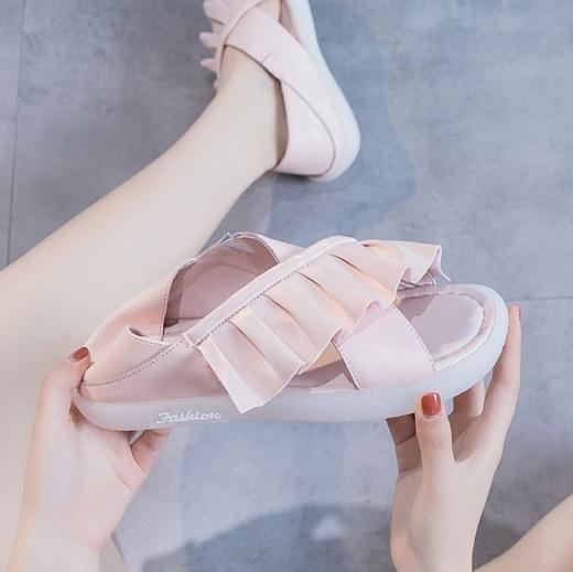 【服饰鞋包】*平底软底单鞋荷叶边两穿奶奶鞋孕妇鞋 商品图2