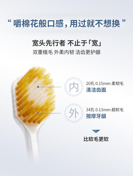 刷出闪亮大白牙！日本EBISU/惠百施宽头软毛牙刷 增大清洁范围 深入牙缝牙龈 消除牙齿蛀牙 牙菌斑沉淀隐患 彻底清洁牙釉质 让牙缝污垢无处藏身 百年历史 匠人精神 3支减10元，9支减30元 商品图2