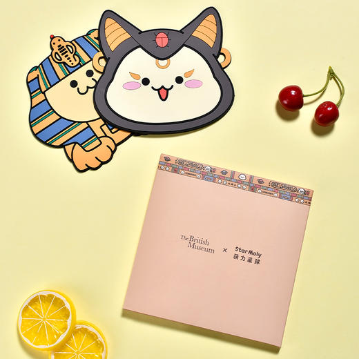 创意杯垫 大英博物馆x萌力星球联名埃及系列软胶杯垫套装 商品图1