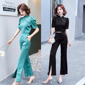 WZNH-MJ2055时尚短袖2020年夏季淑女范两件套装