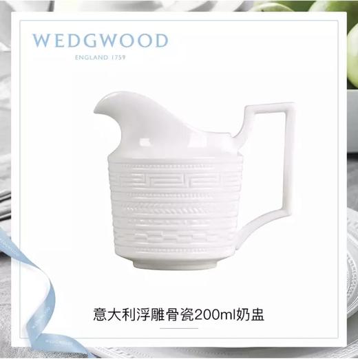 WEDGWOOD玮致活意大利浮雕200ml奶盅骨瓷咖啡奶盅礼盒5C104005112 商品图0