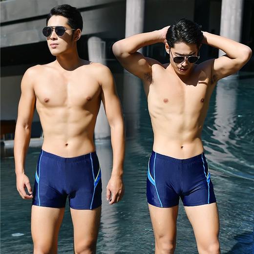 男士经典版型三分平角泳裤专业防尴尬海边度假装备可泡温泉 商品图3