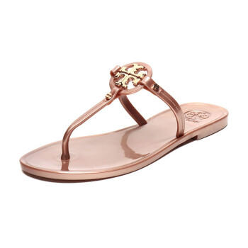 TORY BURCH 托里·伯奇 女士PVC人字拖凉鞋  粉色 51148678 654 商品图0