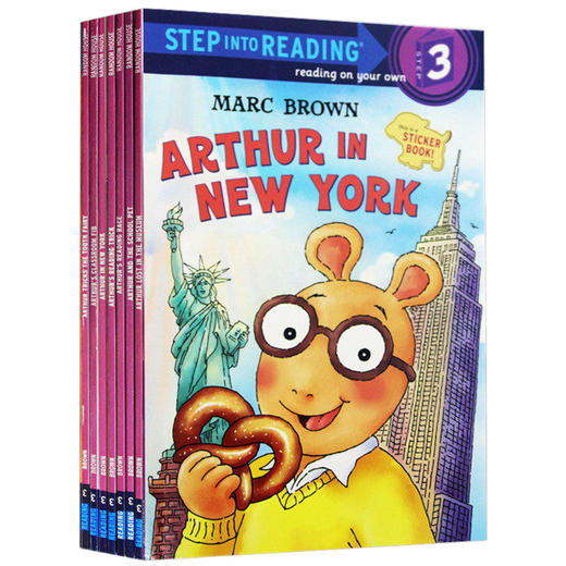 美国企鹅兰登经典分级读物第三阶段亚瑟系列7册 英文原版 Step Into Reading 3 Arthur's 英文版书 进口原版英语书籍 正版 商品图0