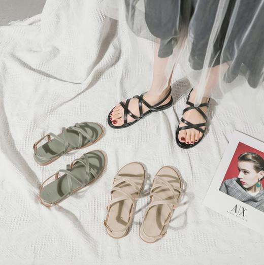 【服饰鞋包】*夏季学生百搭平底配裙子穿的罗马鞋 商品图1