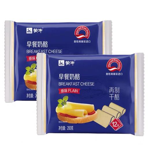 蒙牛芝士片200g早餐即食奶酪，保质期365天，需冷藏储存 商品图1