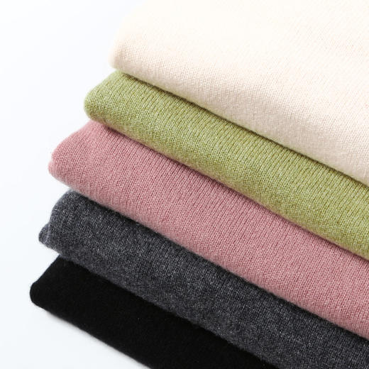 羊绒世家2020秋季新款女士圆领100%山羊绒衫时尚纽扣装饰内搭毛衣 商品图6