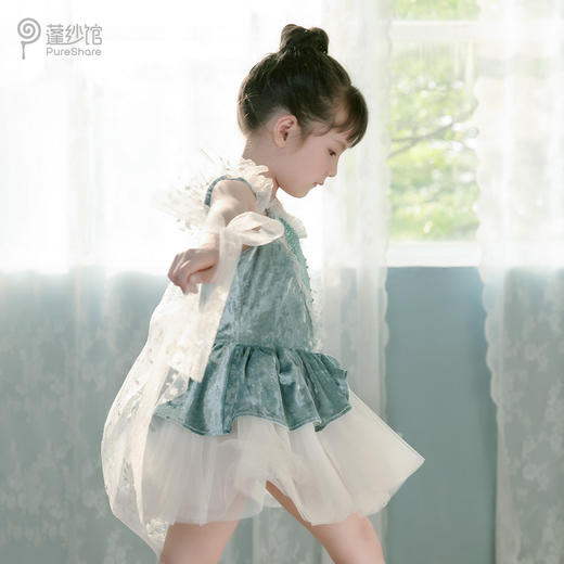 pureshare 女童舞蹈裙练功服冰雪奇缘艾莎公主裙芭蕾裙儿童演出服-星月芭蕾舞蹈服 商品图2