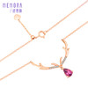 【1件7.5折】心花鹿放系列18K玫瑰金碧玺套链项链送礼KN2134 商品缩略图2
