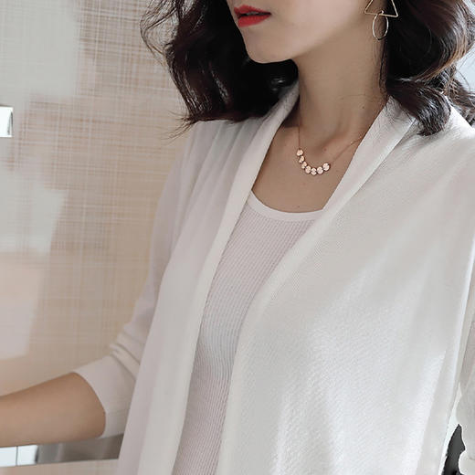 丁摩100%纯真丝针织小开衫外套S0330DB399 商品图4