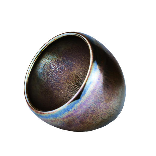 正山堂紫衣彩金建盏纯手工全包釉100ml 品茗杯 茶杯 主人杯茶具 商品图1