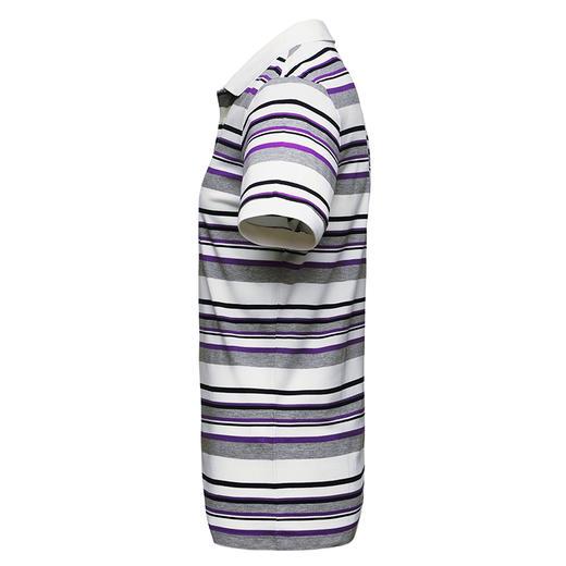 Marco Azzali 紫色条纹经典款POLO衫 T3847A00 商品图1