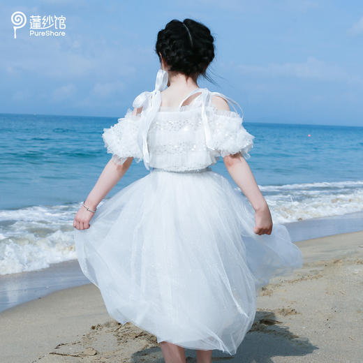 非质量问题不退换哦~pureshare 女童夏季  白云闪闪半裙 商品图3