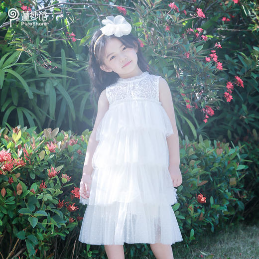 非质量问题不退哦-米白蕾丝波点蛋糕裙 商品图2