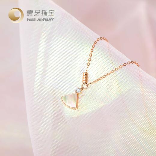  仙女范小白裙18K金贝母细手链 商品图1