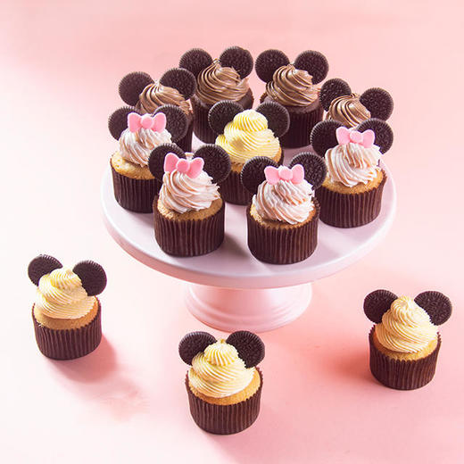 minnie & mickey 主题杯子蛋糕 | 旋木烘焙