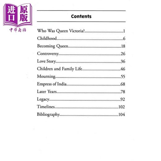 【中商原版】谁是维多利亚女王 Who Was Queen Victoria 儿童科普文学 章节书 桥梁书 英文原版 7-12岁 Who was系列 商品图4