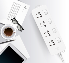 公牛（BULL）分控插座/插线板/插排/排插/接线板/拖线板 GN-B3043 4位分控全长3米 独立开关