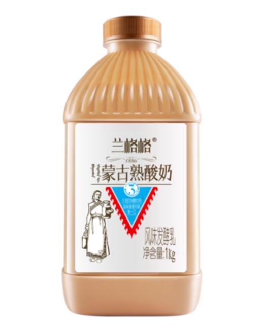 兰格格蒙古熟酸奶1kg/瓶,保质期28天 商品图1