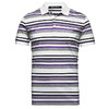 Marco Azzali 紫色条纹经典款POLO衫 T3847A00 商品缩略图0