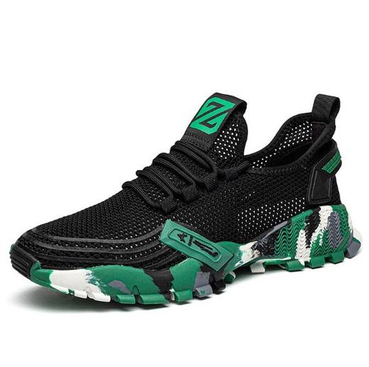 【服饰鞋包】镂空男鞋夏季透气网眼网鞋网面鞋黑色椰子鞋子男潮鞋跑步鞋运动鞋 商品图3