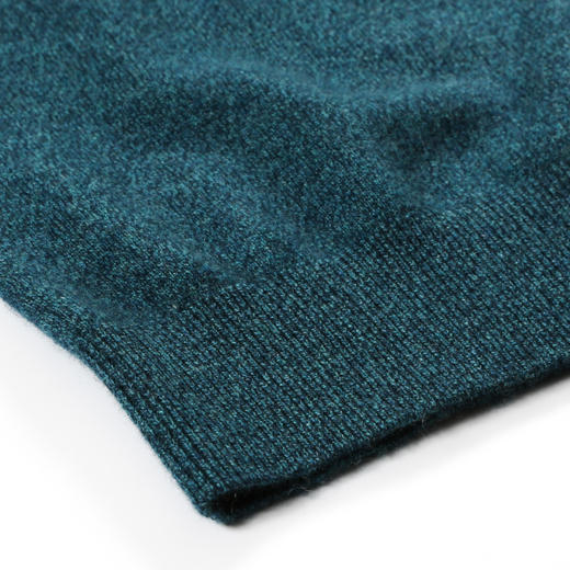 羊绒世家2020秋冬男士V领100%山羊绒衫时尚花纱内搭保暖针织毛衣 商品图9