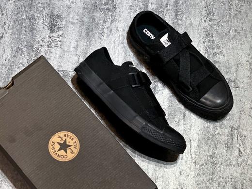 日本限定三色来袭‼️ CONVERSE ALL STAR STRAP OX 阳光橙 奶奶灰 黑武士 日潮小众款 绑带魔术贴设计上脚非常酷 出街回头率百分百 尺码：35-44 商品图0
