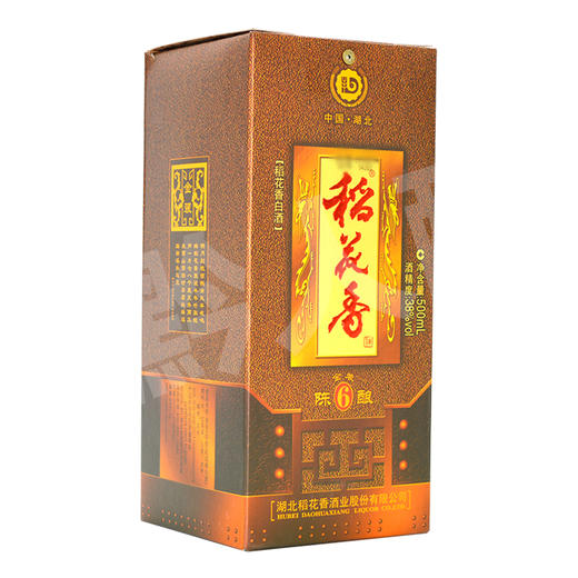 湖北稻花香陈酿6白酒38度500ml 商品图3