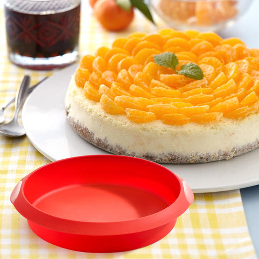 西班牙LEKUE乐葵8寸蛋糕模具慕斯圆形不粘铂金硅胶烘焙烘培工具 商品图0