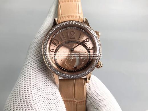 CC积jia约会系列月相腕表3523490/3522420/352248，腕表尺寸36mmX10.6mm，原装进口全自动机芯，女士腕表，自动机械机芯，皮表带，透底设计 意大利纯手工牛皮或者美洲鳄鱼皮 商品图8