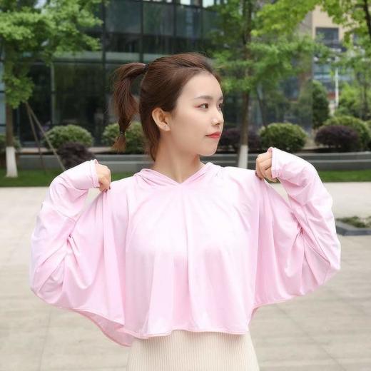 新款带口罩女防晒衣防紫外线透气冰丝衫长袖薄外套T13斗篷款防晒衣夏日必备 商品图7