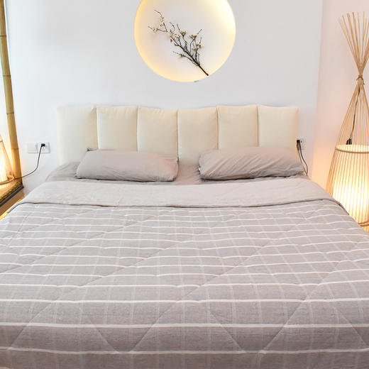 皇家丽美彩纱棉麻双人夏凉被子200*230 JF20108 商品图0