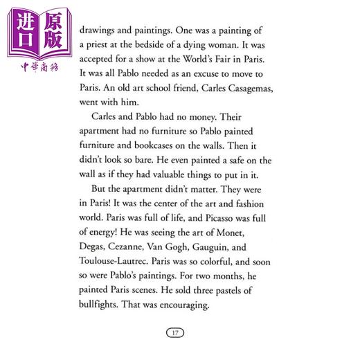 预售 【中商原版】谁是毕加索 Who Was Pablo Picasso 儿童科普文学 章节书 桥梁书 英文原版 7-12岁 Who was系列 商品图4