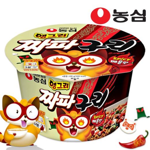 농심 앵그리짜파구리매운맛큰사발108g 商品图0