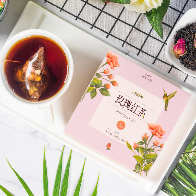 颐养佰荟立尚玫瑰红茶花果粒玫瑰花红茶网红冷泡茶买二送一