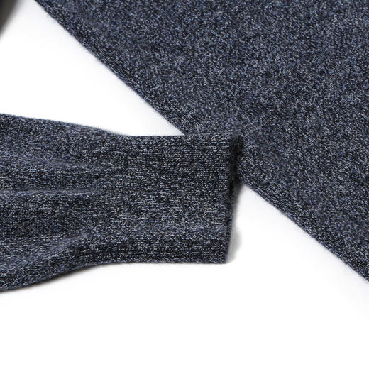 羊绒世家2020秋冬男士V领100%山羊绒衫时尚花纱内搭保暖针织毛衣 商品图7