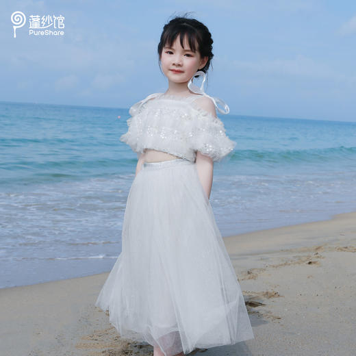 非质量问题不退换哦~pureshare 女童夏季  白云闪闪半裙 商品图0