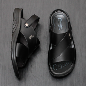 【服饰鞋包】凉鞋男夏季凉拖大码男士休闲凉皮鞋男式牛皮男鞋男沙滩鞋拖鞋