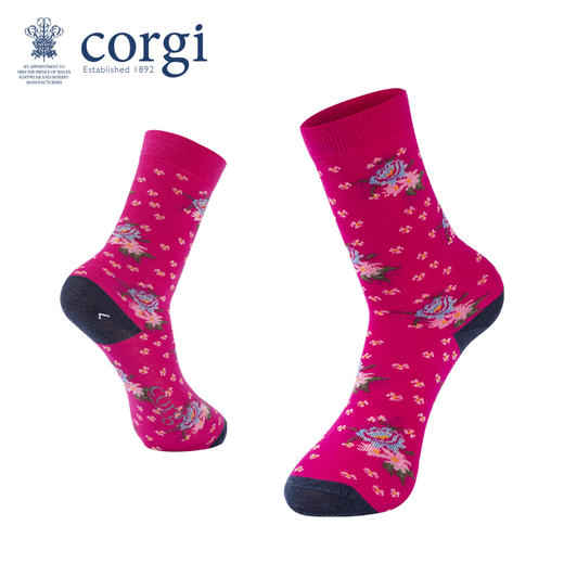 英国CORGI·儿童款轻棉碎花系列春夏时尚长筒高筒袜子 商品图1