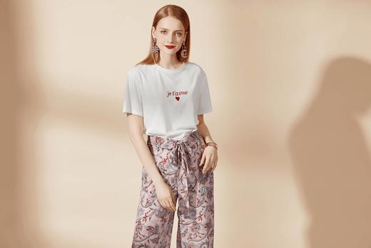 翻领高腰系带沙滩裤 商品图2